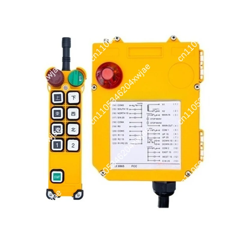 F24-6S F24-8S F24-10S Portable Industrial Wireless Remote Lever, Operation Controller For Hoist Gantry Crane Lifting Machinery