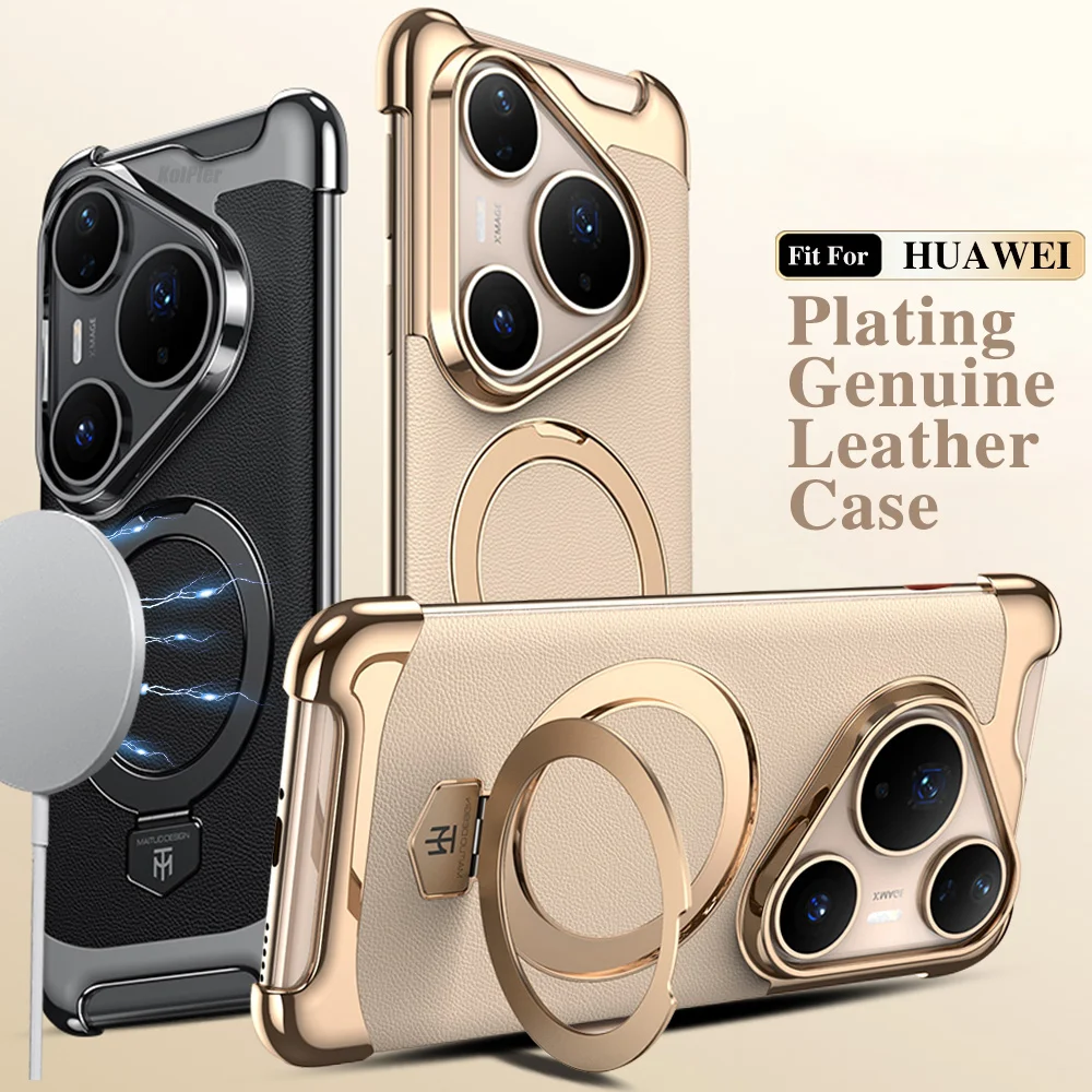 

Кожаный магнитный чехол для телефона HUAWEI PURA 80 PRO PURA80 Ultra PURA70, безграничный дизайн, защитный чехол-подставка премиум-класса