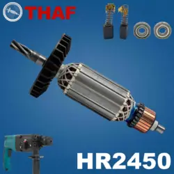 AC 220V 240V HR2450 Armature Rotor Stator Field For MAKITA Hammer Drill Spare Parts Rotary Hammer Breaker 517378-9