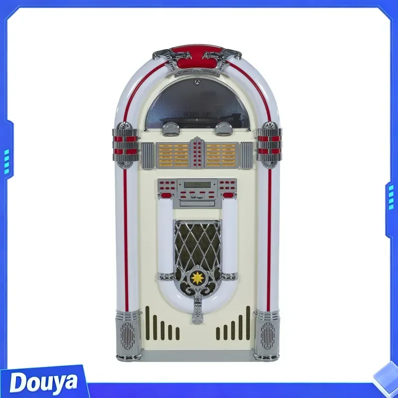 Multi-function Digital Retro Jukebox Colorful Lights Cd Music Combo Jukebox Dj Turntable Player