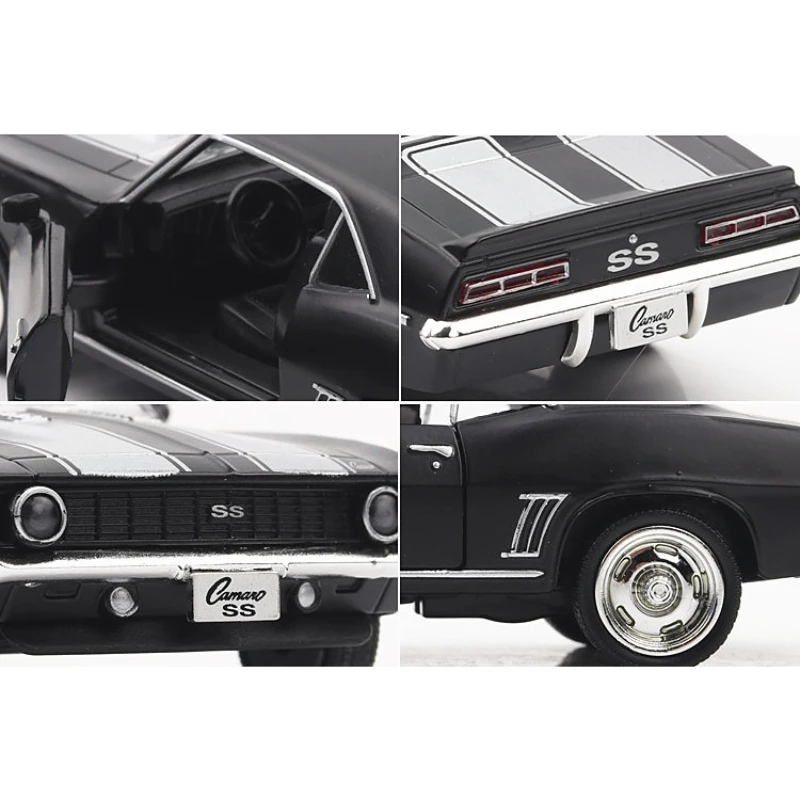 1:36 1969 Camaro SS muscle car Simulation alliage modèle de voiture retirer garçon modèle de voiture jouet pour enfants ornement cadeau