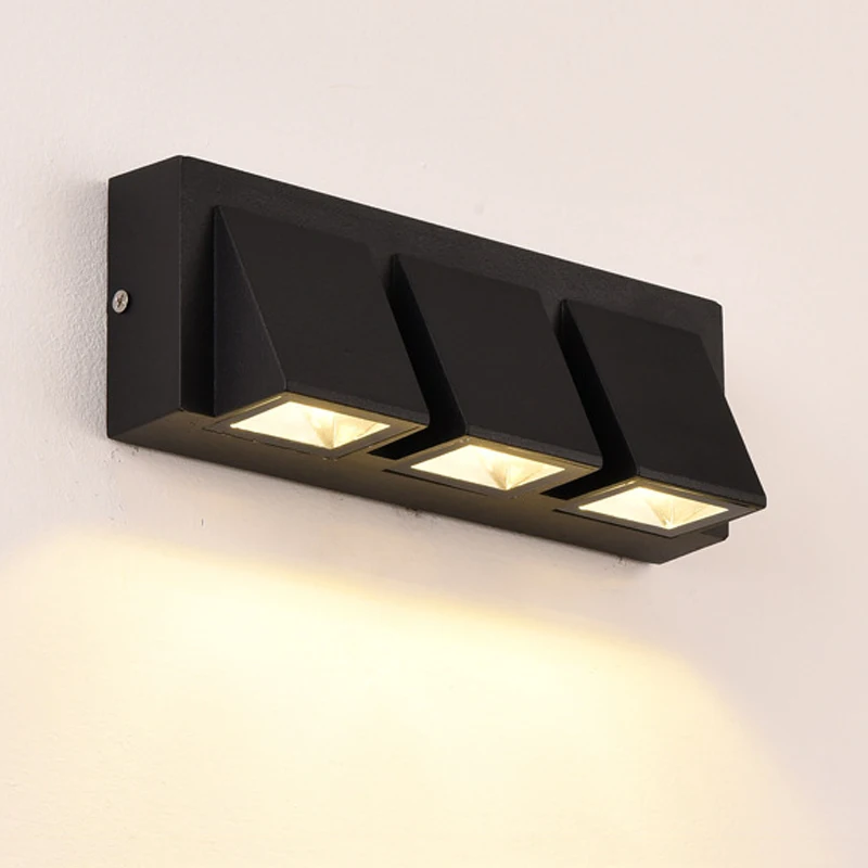 GEFENSI LED Wall Lamp Outdoor Garden Lights Outdoor Waterproof IP65 Yard 5W 15W Garden Lights Aluminum Bedroom Living Room Stair