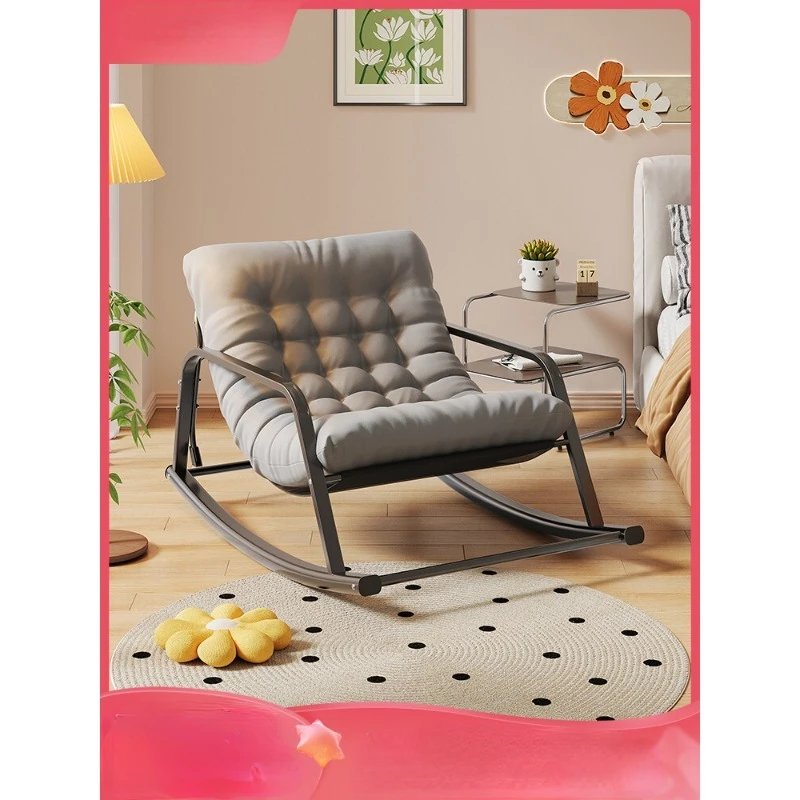 Lazy sofa rocking chair adult lounge chair balcony home leisure chair double rocking chair living room can lie and sleep.