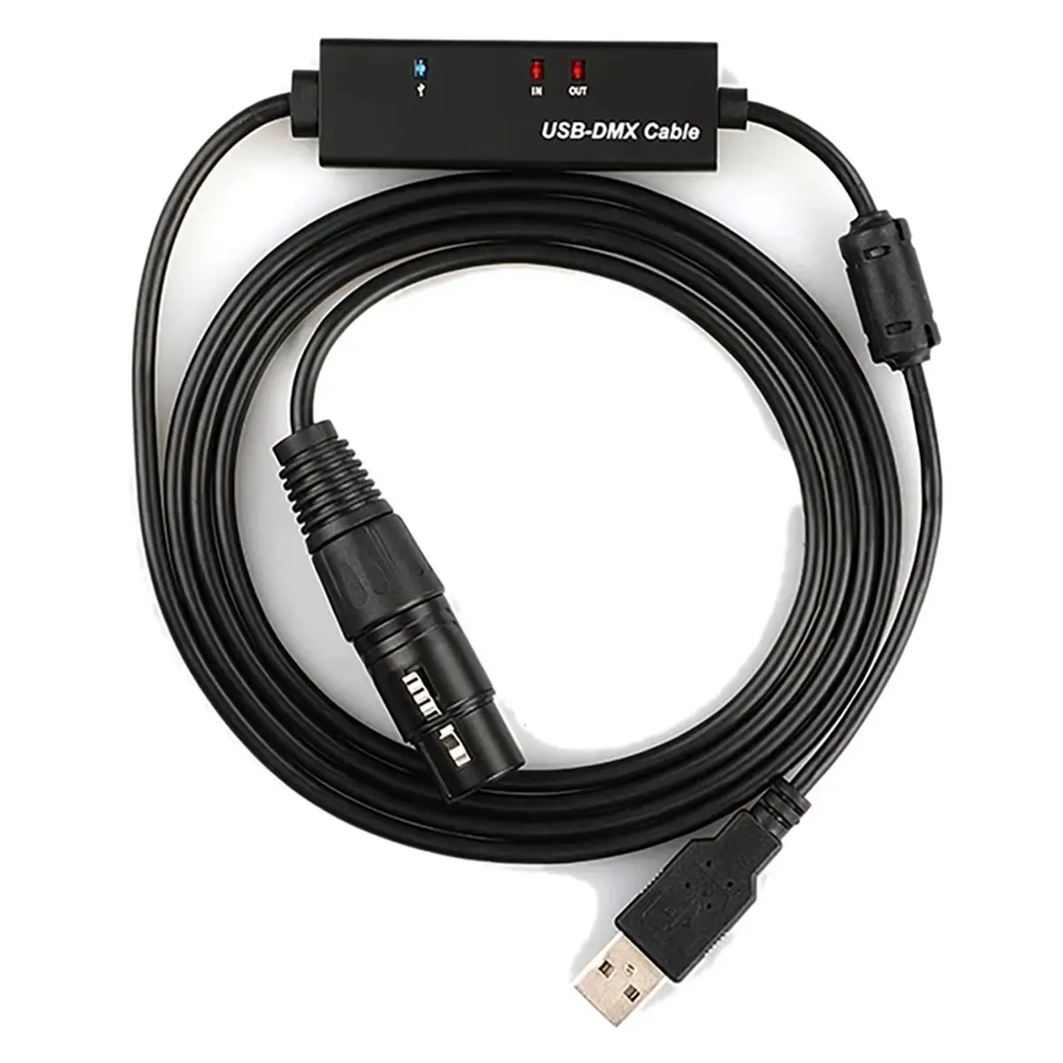 New USB to /Rdm Cable Utd-10 - Magnetic Shield, Signal Isolator, Led Indicator for Lighting Control Systems