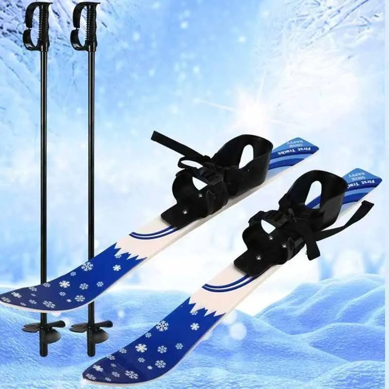 Sci in ABS per bambini invernali all'aperto, tavole a slitta spesse e resistenti all'usura, sci in erba, sci