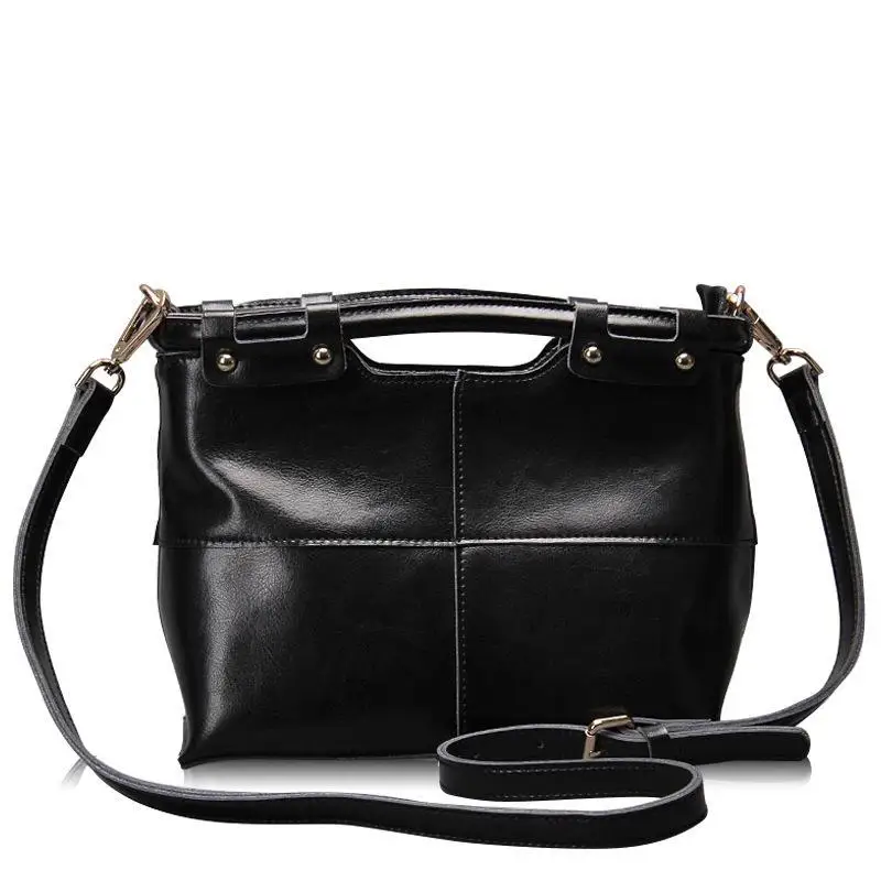 

2026 New European And American Retro High-quality Top Layer Cowhide Handbag Square Large Capacity Single Shoulder Crossbody Bags