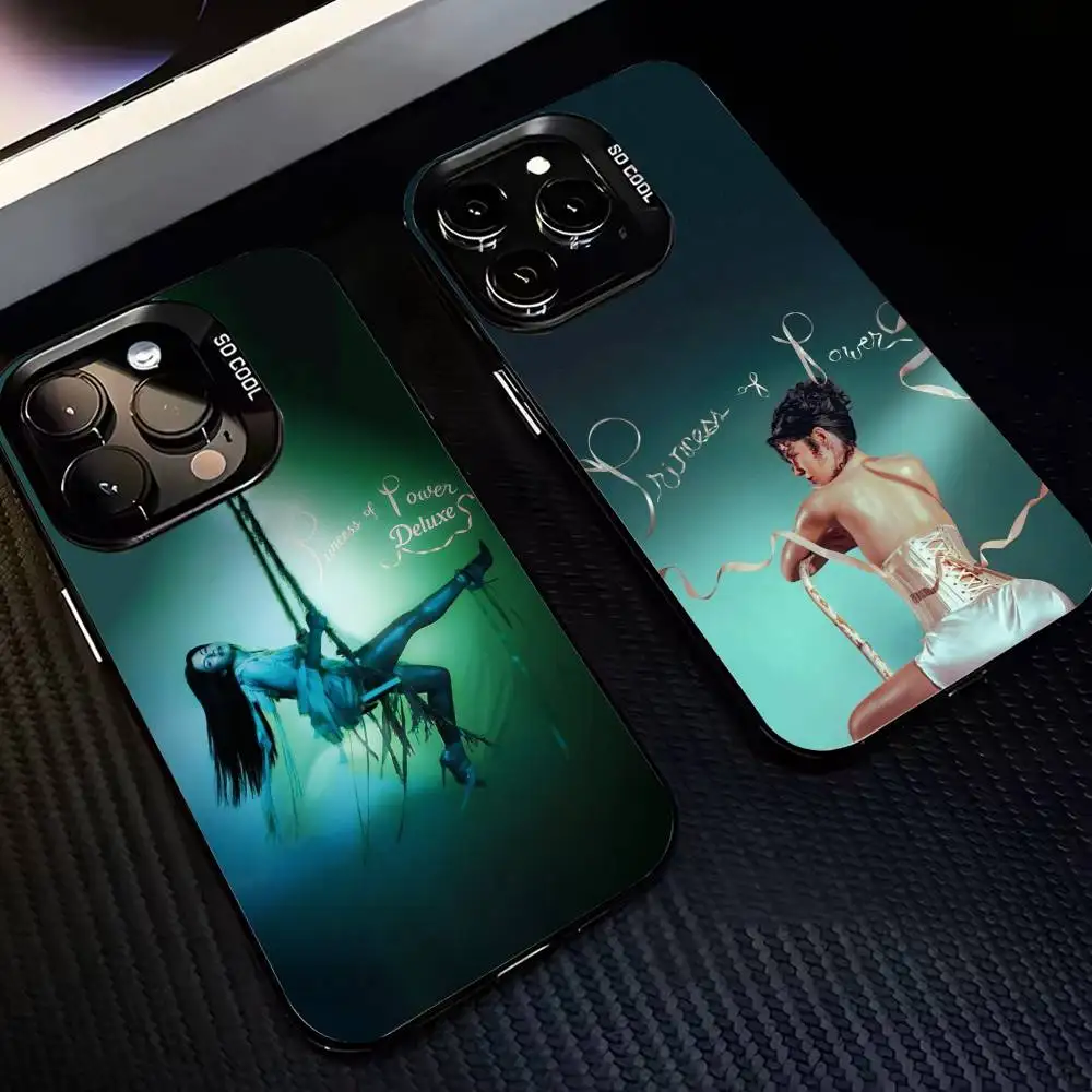 

Princess of Power M-Marina Phone Case For iPhone17 16 15 14 13 12 Pro Max Grey Black Matte Laser Metallic Aurora Funda