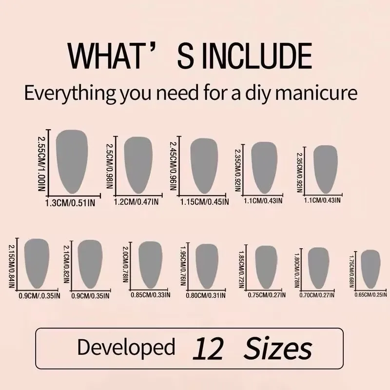 24PCS Medium Press On Nails Stiletto Black Bowknot Fingertip French Trim Cute Fake Nails Powder Full Cover Fake Nail Set