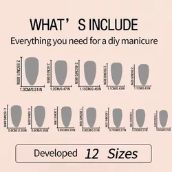 24PCS Medium Press On Nails Stiletto Pink Bowknot Fingertip French Trim Cute Fake Nails Powder Full Cover Fake Nail Set