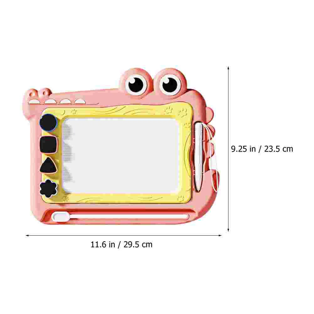 لوحة كتابة لعبة رسم مغناطيسية للأطفال الصغار، وسادة بلاستيكية للسفر على الطائرة