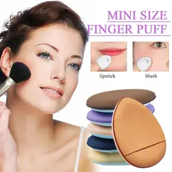 Finger Puff, Mini Finger Powder Puff Finger Makeup Sponges Makeup Tools For Foundation, Under Eye, Cream, Concealer, Eye Sh X4P2