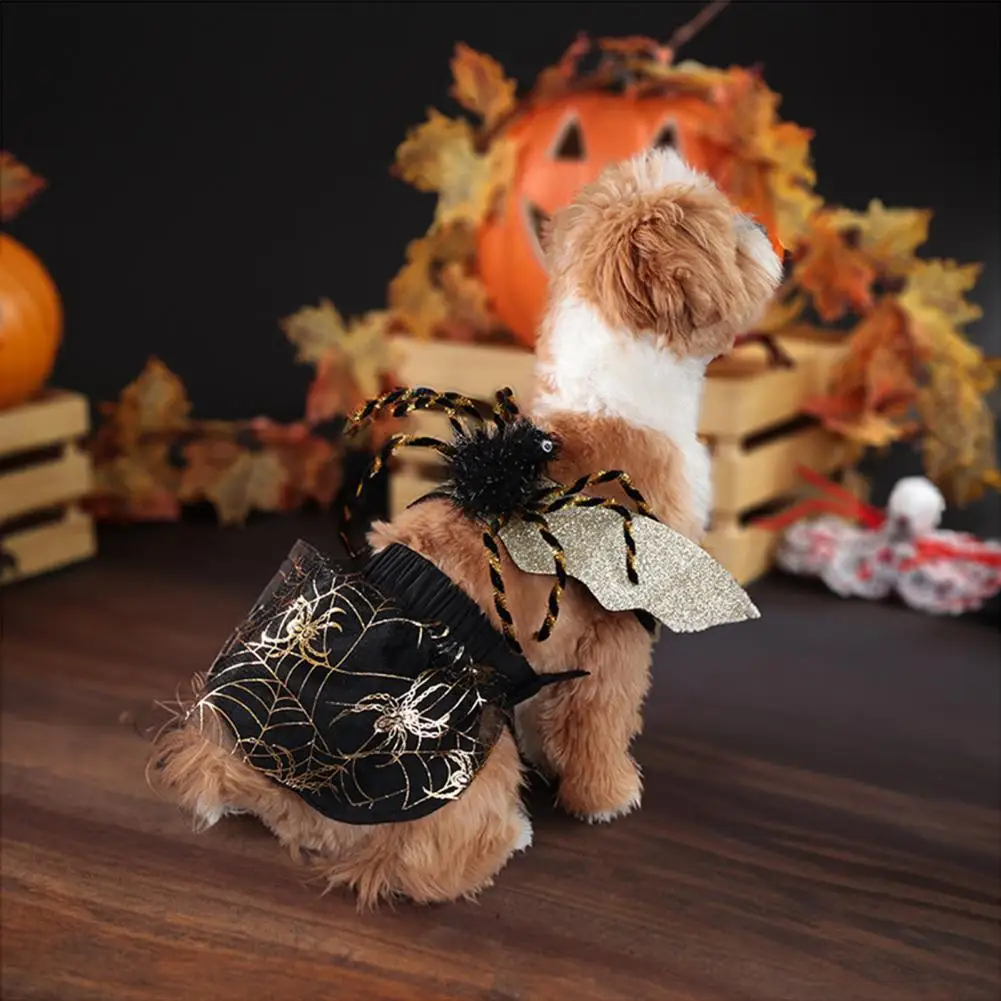 

Fine Workmanship Pet Apparel Spider Shape Pet Halloween Costume for Dogs Funny Cosplay Outfit for Puppy Party Christmas for Pets