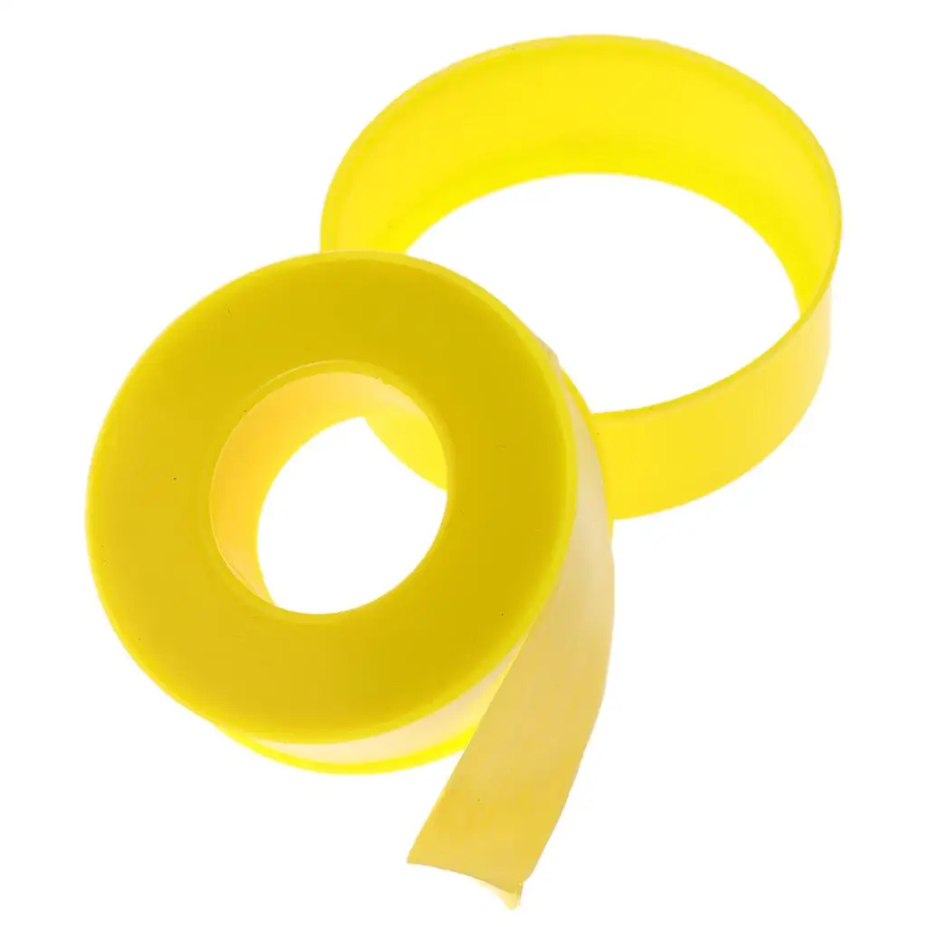 Yellow Thread PTFE Tape 12 Meter Gas Line Pipe Thread Tape Durable Sealing Strip for Kitchen Installations