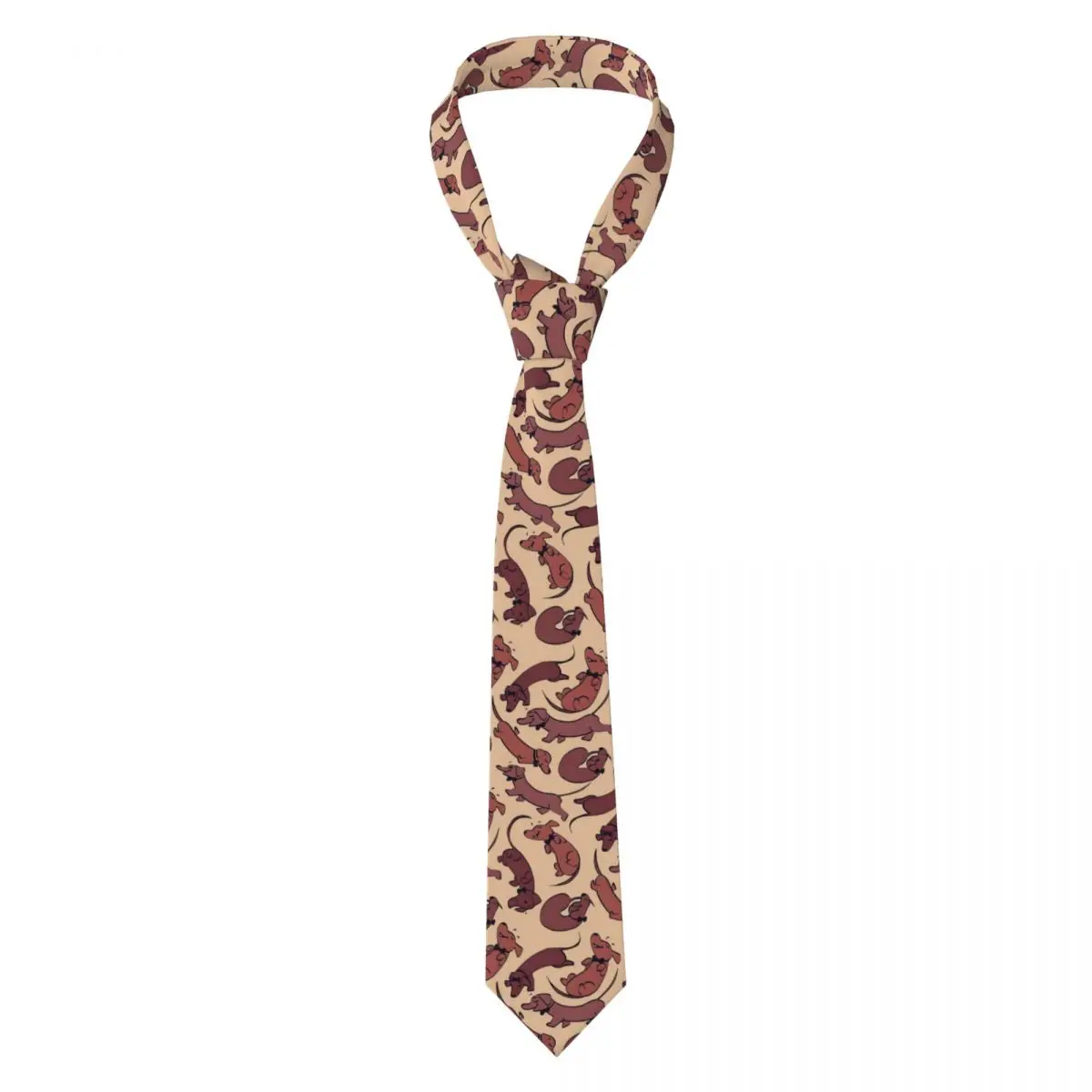 Custom Dachshund Dog Fashion Tie Mens Mens Suit Tie Sausage Dogs For Thanksgiving Day