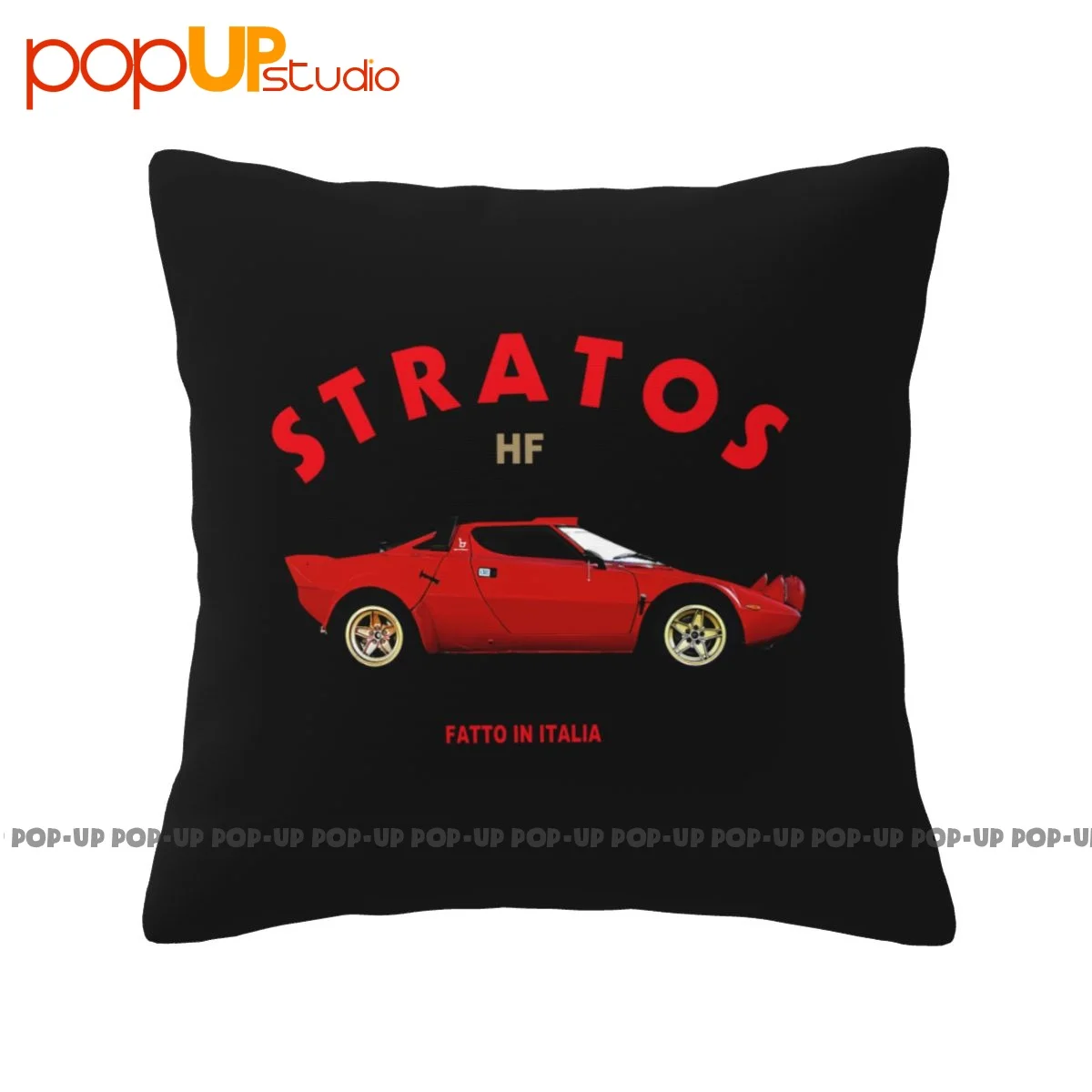 Funky Lancia Stratos 1974 Pillowcase Throw Pillow Cover Healthy Ultra Soft Zipper Type