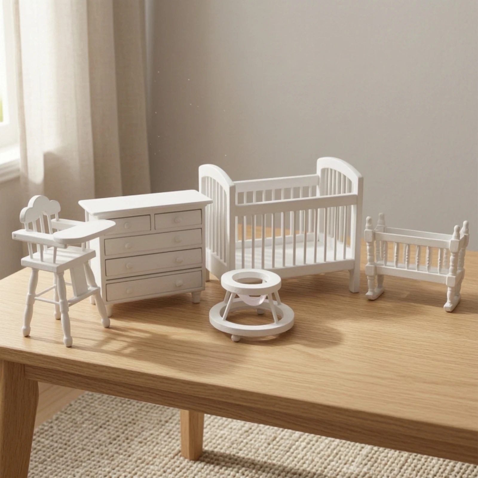 ชุดของเล่นบ้านตุ๊กตา 5 ชิ้น เฟ - Baby Nursery Furniture Sets บทวิจารณ์และราคา