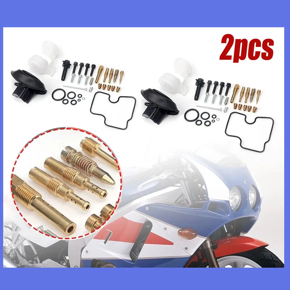 

2 комплекта, комплект для ремонта карбюратора мотоцикла, детали двигателя карбюратора для Honda MC22 CBR22 CBR250RR CBR 250 RR