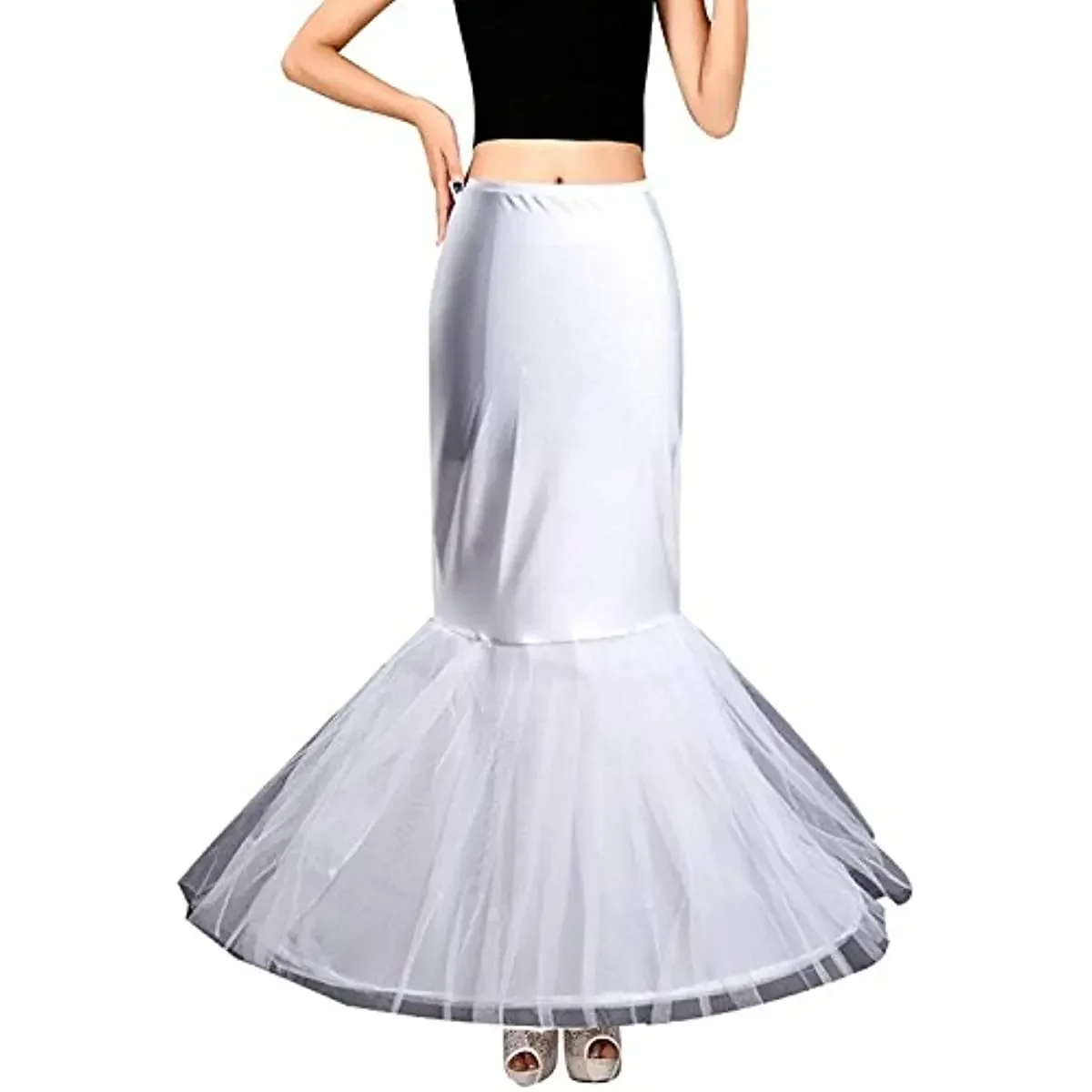 

Women's Petticoats Mermaid Crinoline Half Slips Underskirt for Bridal Dress