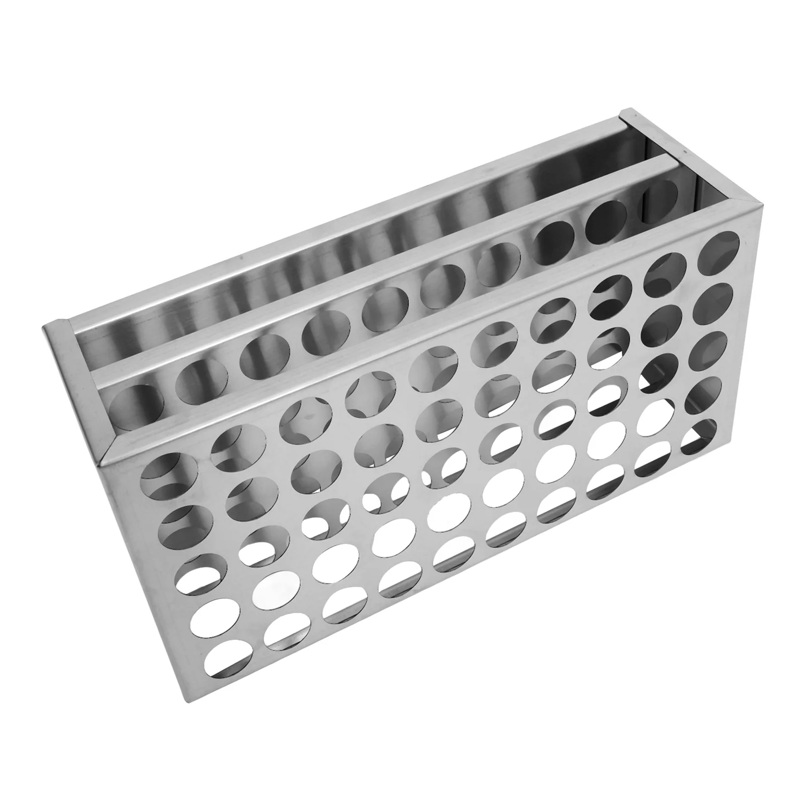

50 Holes Tube Rack Stainless Steel Lab Equipment Diameter 19mm Storage Organizer Drying Test Tube Storage Organizer