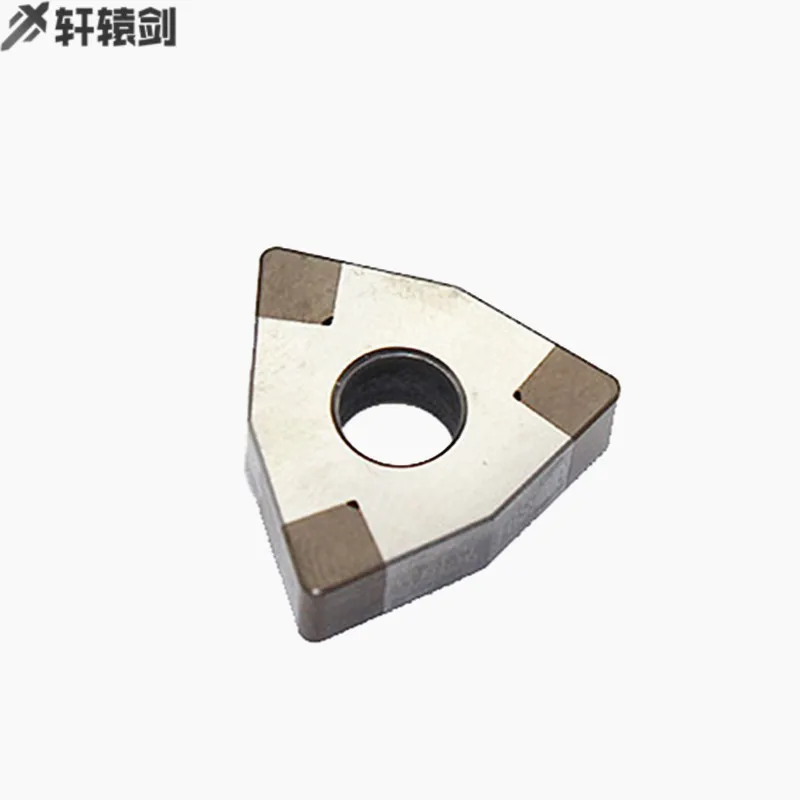 Solido Pcbn Inserto WNMG080404 WNMG080408 3T CBN Diamante Inserto Lama Rotante Per CNC Portautensili di Tornitura Tornio di Utilizzare Lo Strumento