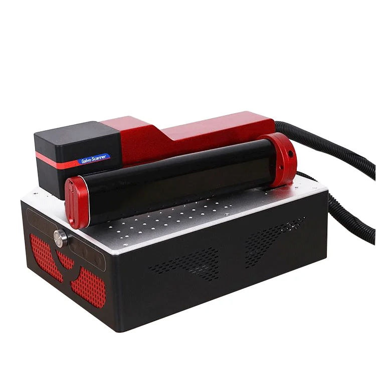 Lage Prijs 20W 30W 50W 100W Kleine Mini Draagbare Desktop Mopa Kleur Fiber Laser Markering Machine Voor Roestvrij Staal Graveren