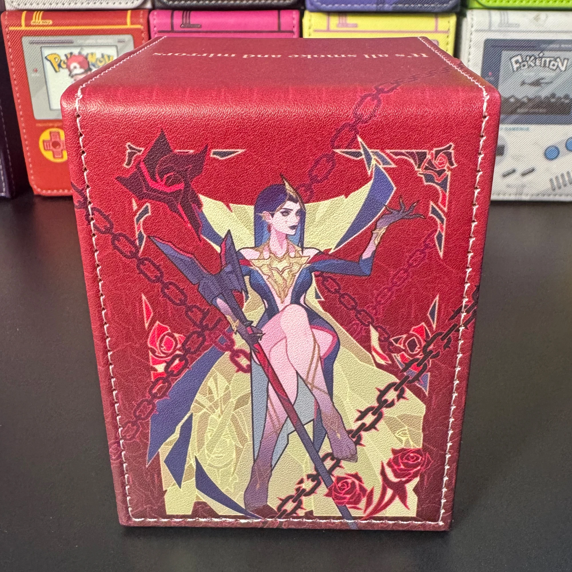 

Diy Self Made Goddess Story Leblancs Goddess Card Storage Box Ws Opcg Ptcg Tcg High-End Leather Card Storage Box Gift Toys