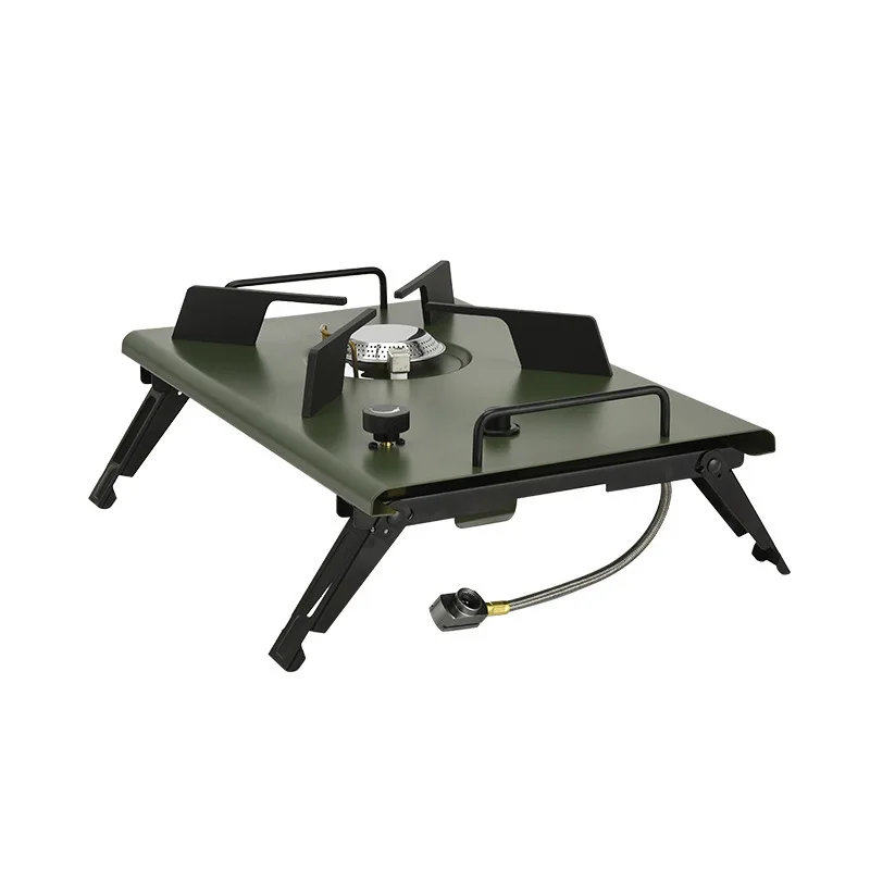 

Outdoor camping tourism camping gas stove desktop small gas stove 4000W set with dual-purpose IGT unit stove