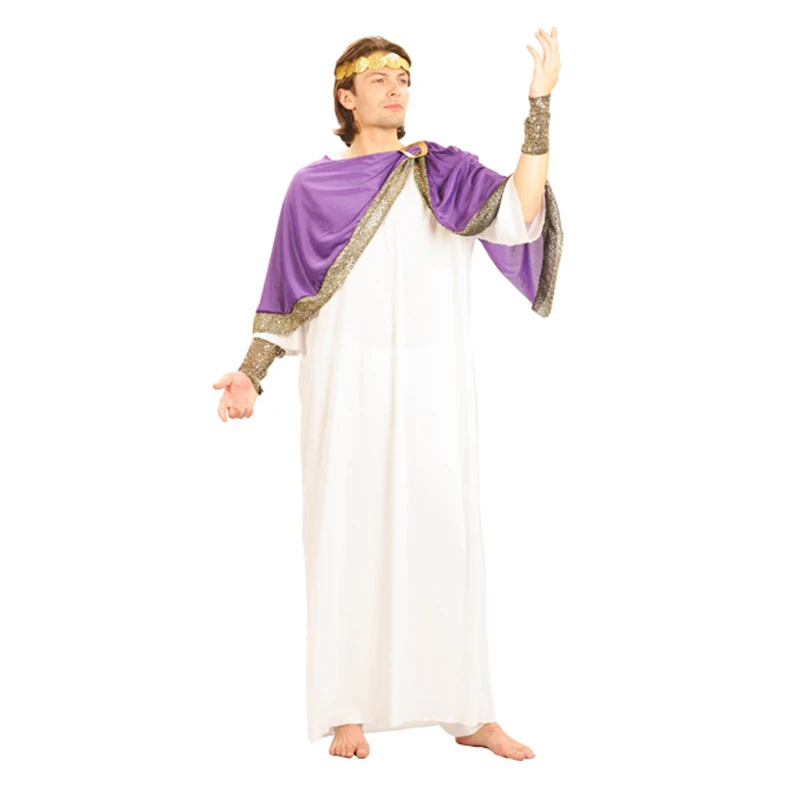 Adulto arabo antico romano spartano guerriero Costume Cosplay Zeus medievale greco dio grecia dea mitologia coppia vestito operato