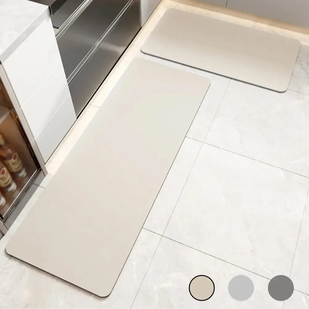 Kitchen Carpet Long Rug Pvc Waterproof Leather Carpets Solid Color Floor Mat Non-slip Oil-proof Home Decoration Rugs 주방 러그