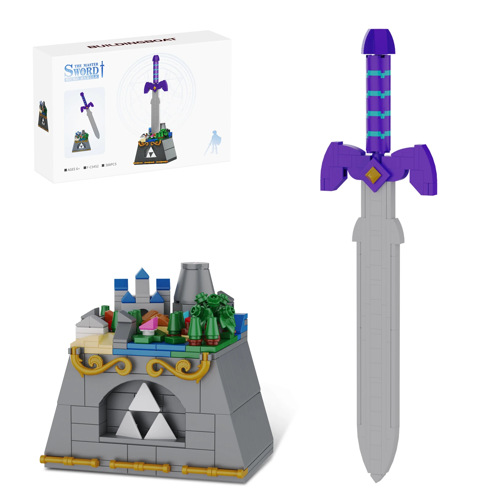 

The Master Sword Building Blocks Set Hyrule Castle Game-Theme Bricks Toys Christmas Gift for Kids Collection For Gaming Fan