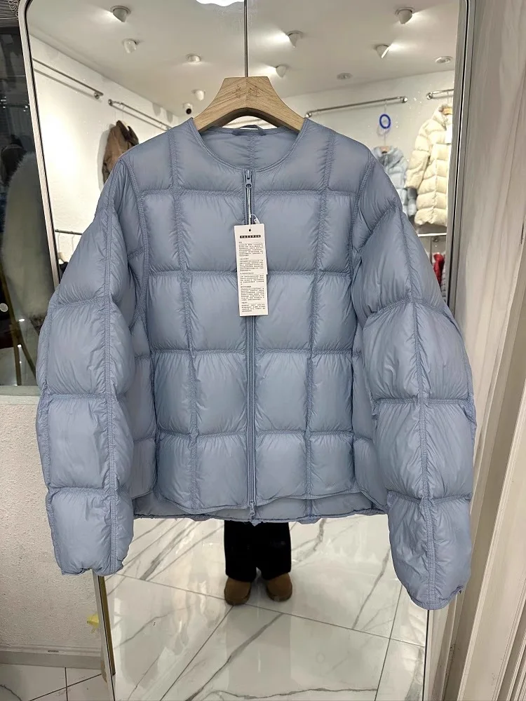 90% ホワイトダックダウンジャケット新しい冬ふわふわパファージャケット女性厚く暖かい特大野球ジャケットショートカジュアルコート