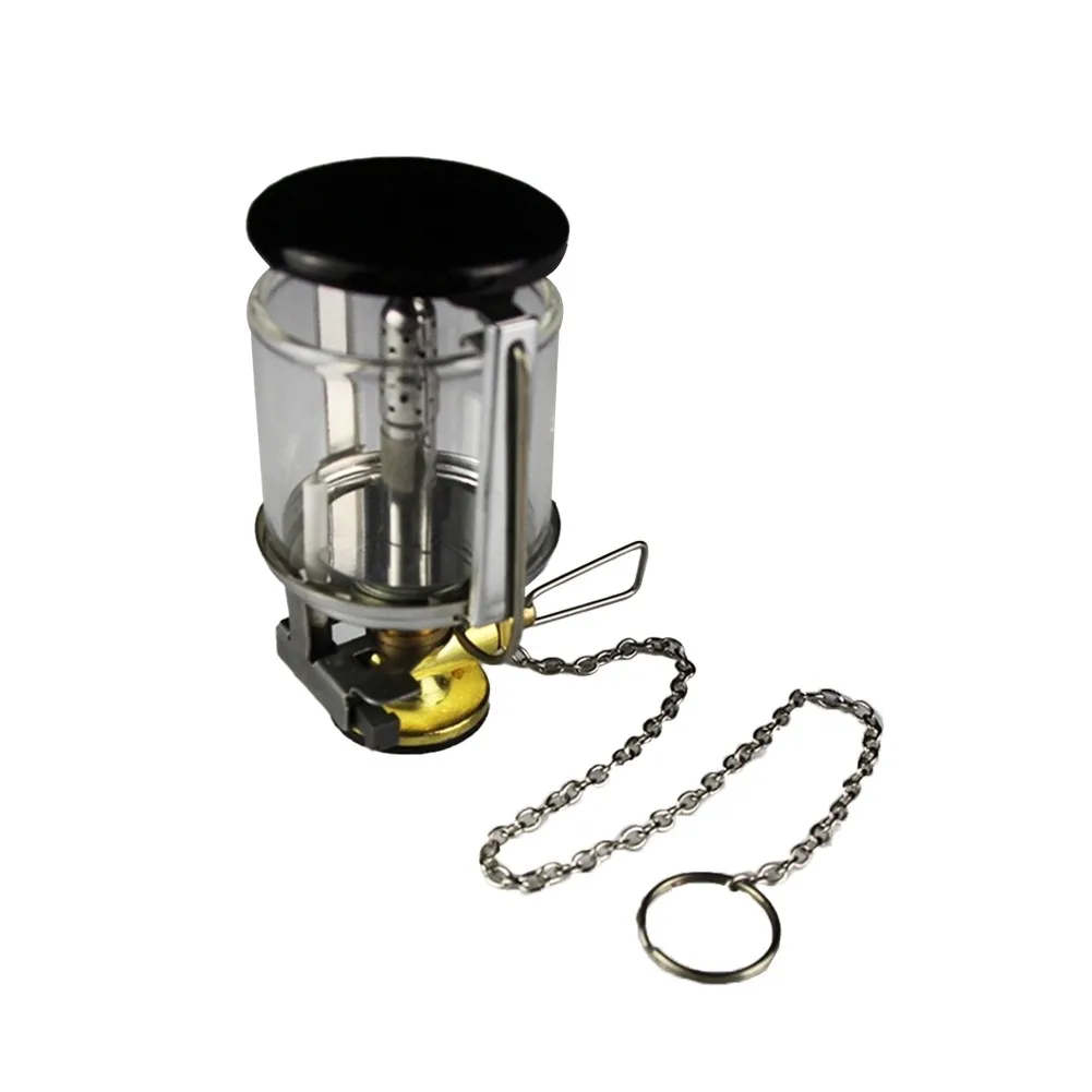 80LUX Outdoor Camping Lantern Portable Gas Light Tent Lamp Hanging Lamp For Flat Gas Tanks With Threaded Ports