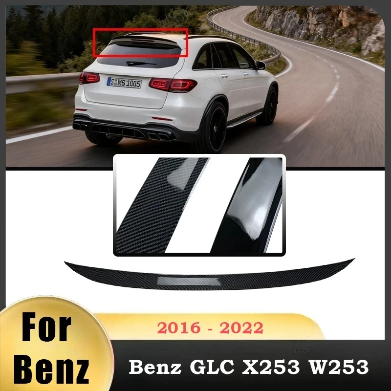 

For Benz GLC X253 W253 GLC43 GLC63 GLC200 GLC260 GLC300 2016 2017 2018 2019 2020 2021 2022 Car Rear Spoiler Wing Trunk Lip