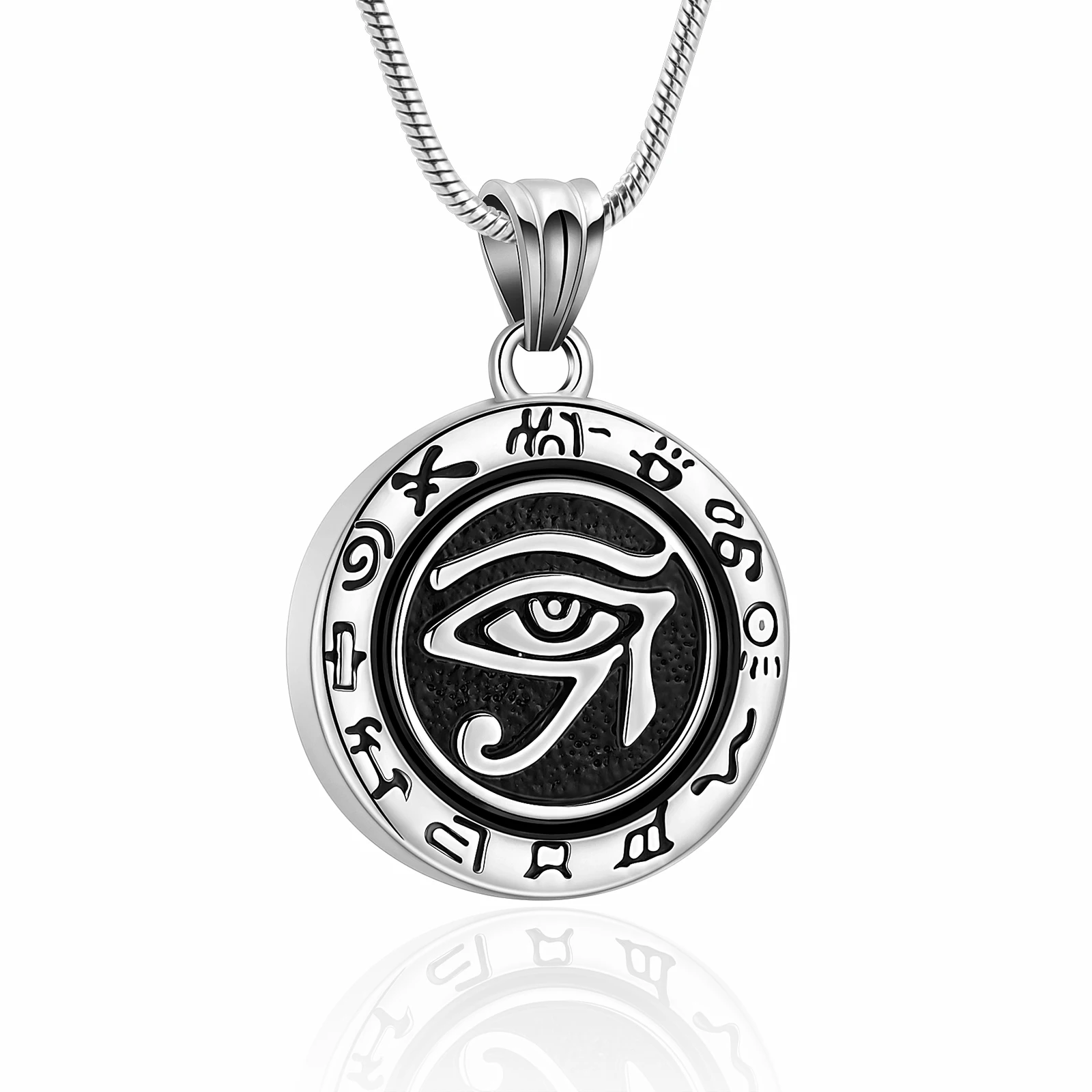 Ethnic Style Pyramid Cremation Urn Jewelry Necklace cremation Jewelry for Ashes Keepsake Pendant Support Customization