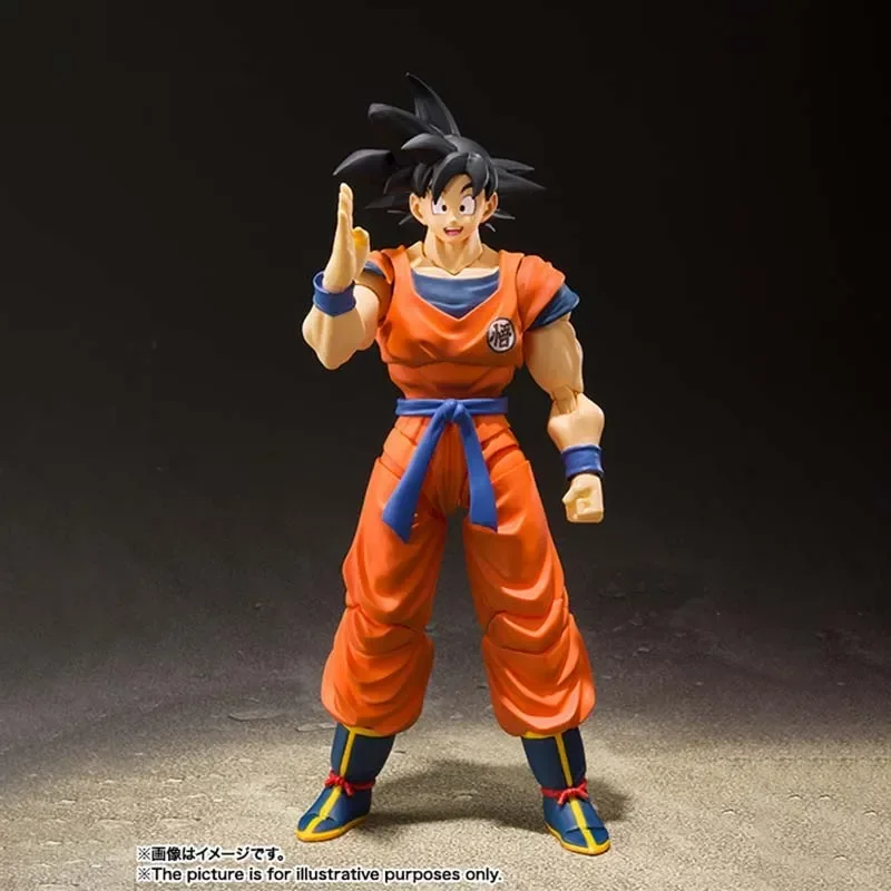 In Stock Bandai S.H.Figure Dragon Ball Figures Son Goku 2.0 Black Hair Model Anime Action Figure Toys Gifts Collection