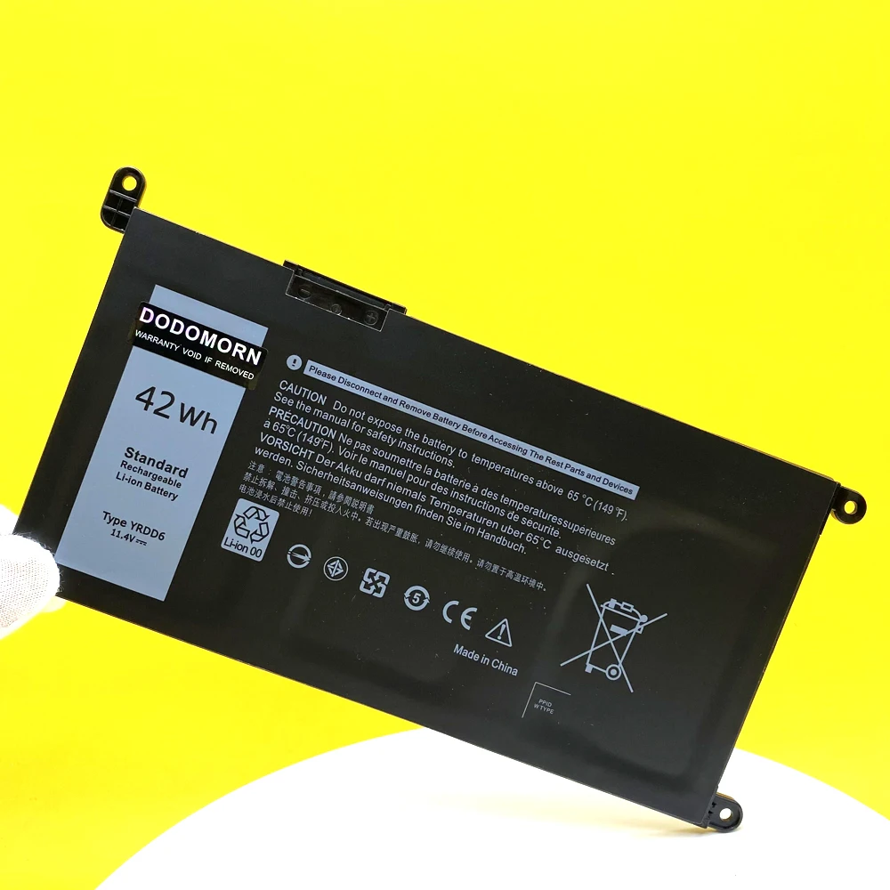 New YRDD6 Battery For Dell Vostro 3491 3501 3590 3490 3591 5490 5581 5481 3400 3401 3405 3500 Latitude 3300 3401 3379 Laptop