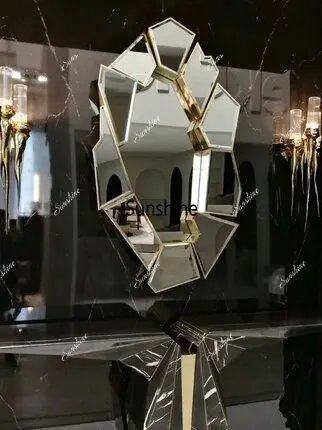 High-end entrance entrance wall-mounted decorative mirror