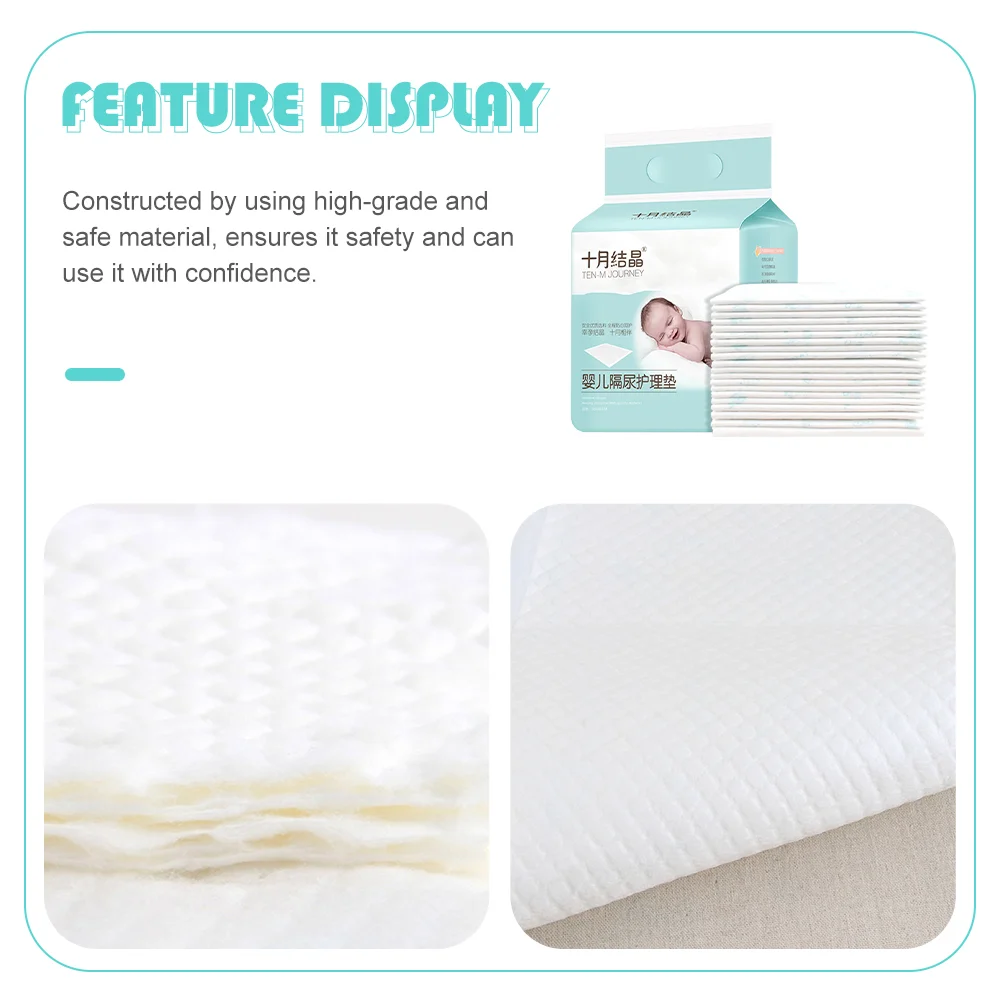 20 Pcs Disposable Urine Pad Newborn Diapers Changing Pads Liners Absorb Water Non-woven Fabric Baby