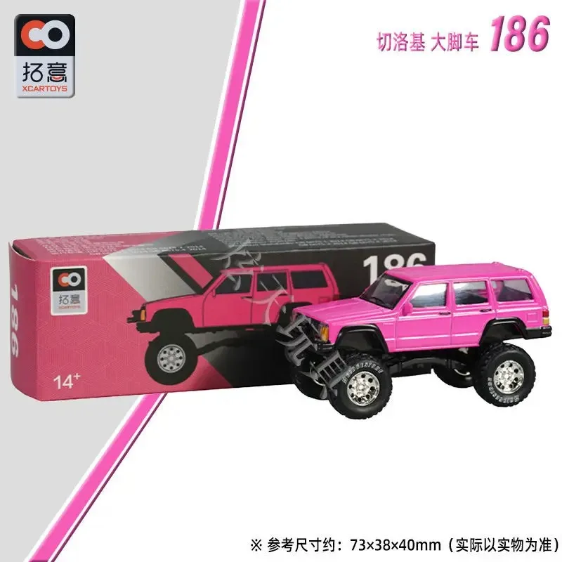 Xcartoys 1/64 Model Samochodu ze Stopu JEEP Cherokee Miniaturowy Pojazd Terenowy Big Foot Ozdoba Samochodowa