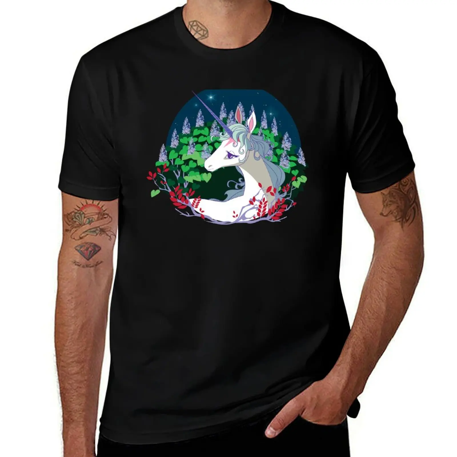 

.The unicorn lived in a lilac wood. T-Shirt anime t shirts for man graphic t shirts for man g man t shirts for men T-shirt