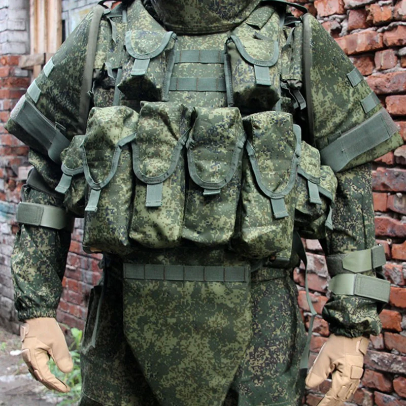 Chaleco táctico 6B45 camuflaje Little Green Man protección hombros - imagen 3