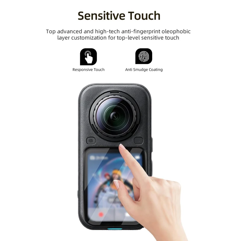 For Insta360 X6 Tempered Glass Camera Ultra-Clear Screen Protector for Insta 360 X6 Screen Protective Film Accessories