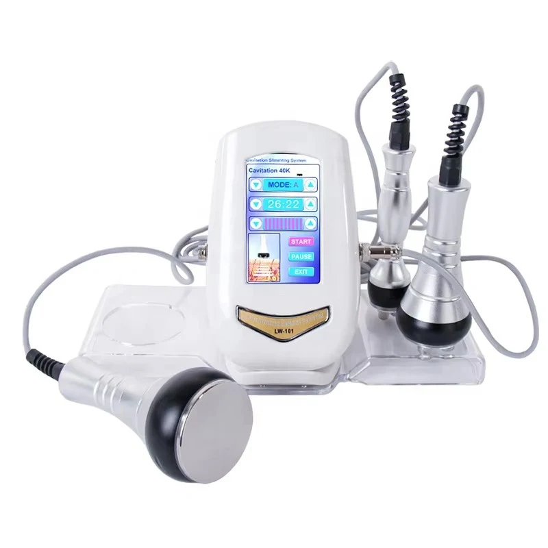 Dispositivo facial Lipo da frequência profissional do Ems, máquina do emagrecimento do corpo, queimador gordo, RF, perda de peso, 40K, 3 em 1