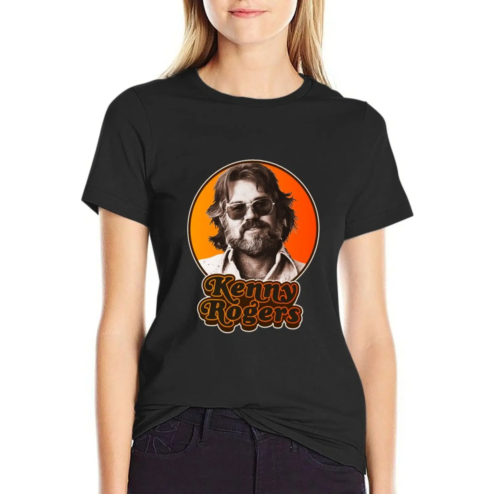 Kenny Rogers T-Shirt quick-drying vintage designer clothes Women luxury