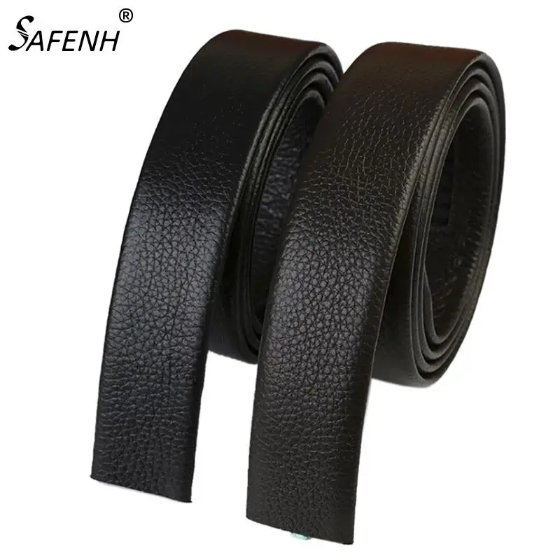 

No Buckle Belt Body Strap Without Buckle Belts Men Male Belts Wide Leather Automatic Belt