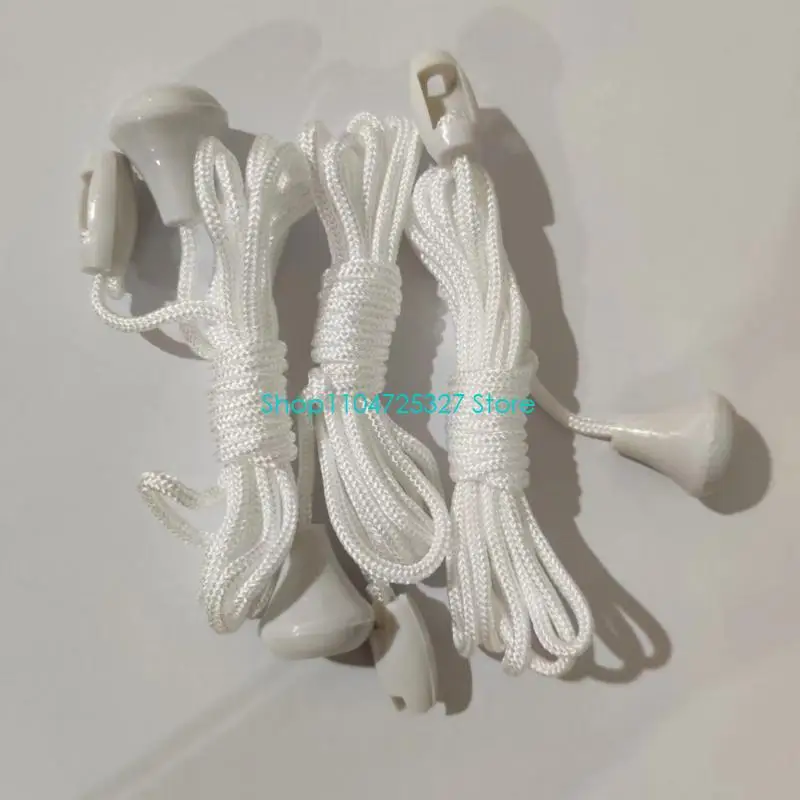 D8KF 10Pcs Nylon Bathroom Light Pull Cord String Replacement Ceiling Switches Pull Cord