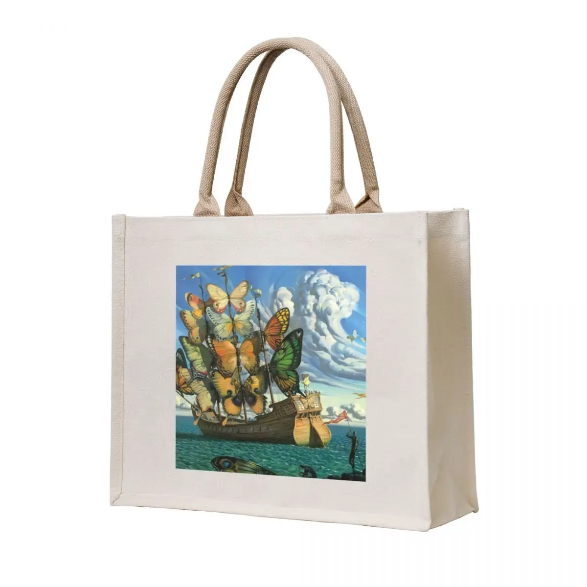 

Departure of Winged Ship by Vladamir Kush c2000. Tote Bag bags luxury women Shopper bag Customizable tote bag custom tote