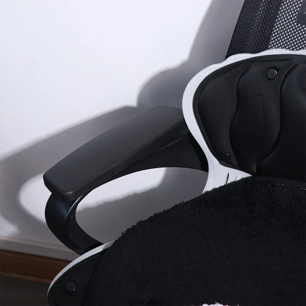 1 par de apoios de braço de substituição para cadeira de escritório, fácil instalação, com furo de montagem, almofadas ergonômicas para braços de cade