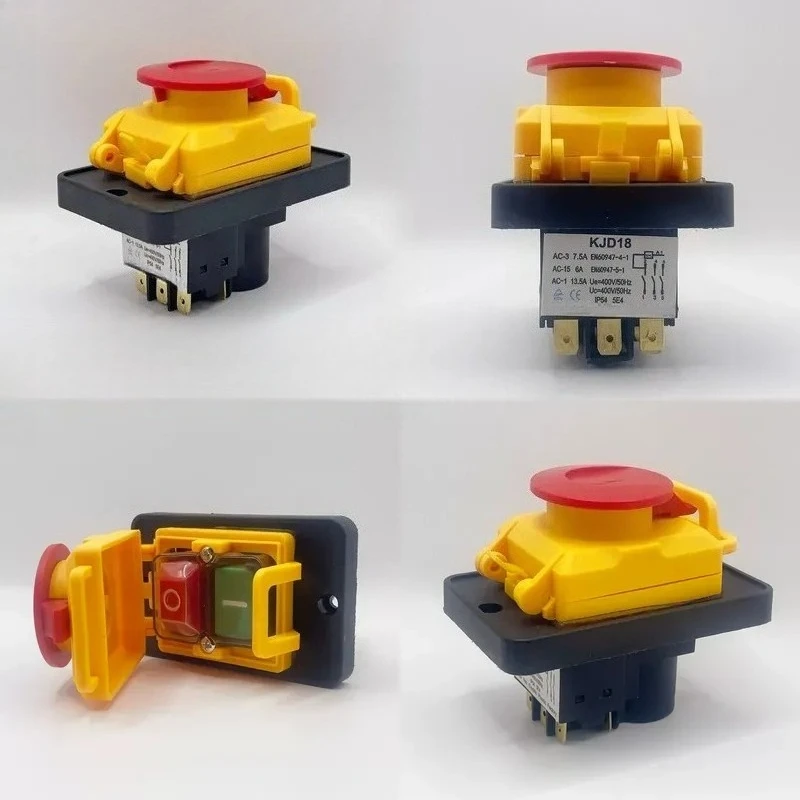 KJD18 electromagnetic button, magnetic start switch 7 feet marine grinding wheel polishing machine bench drill 400V power