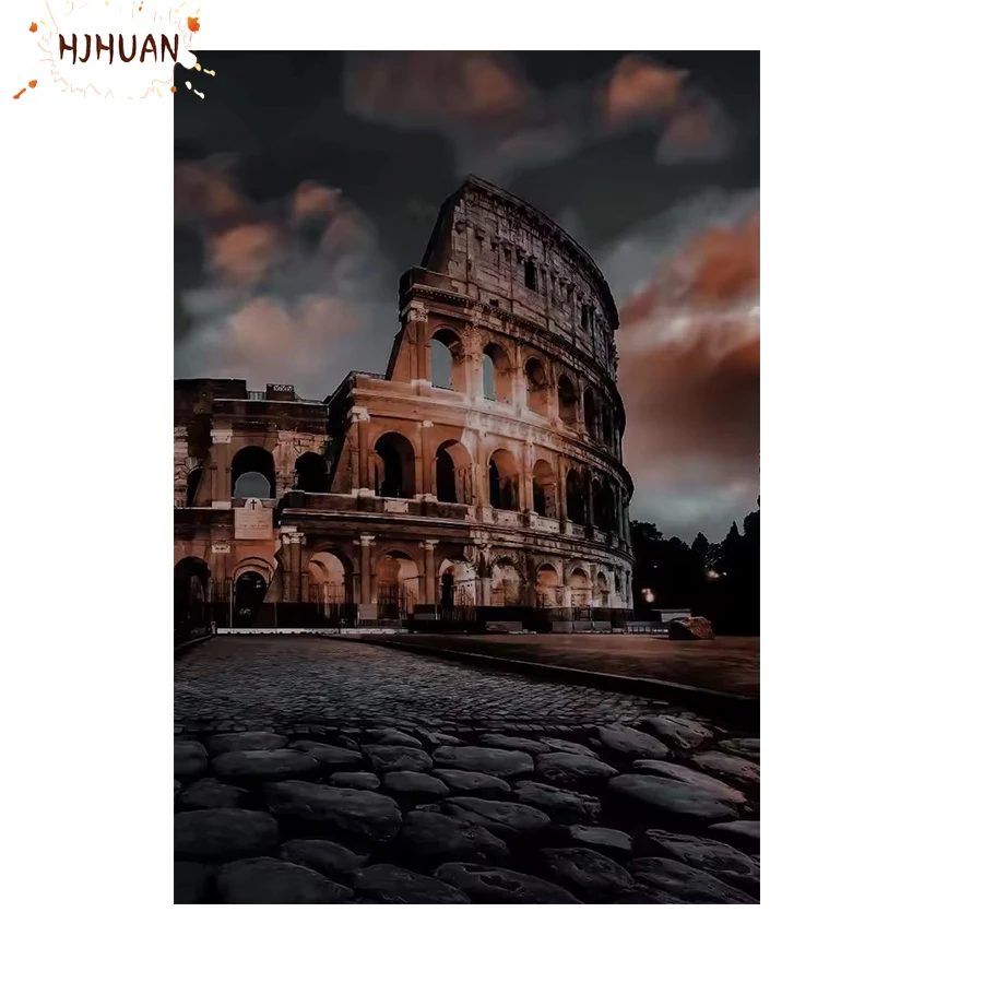 DIY 5D Diamant Malerei städtische architektonische Landschaft Mosaik Kreuzstich Kits volle Stickerei Mosaik 3D DIY Wandkunst Bild Dekor